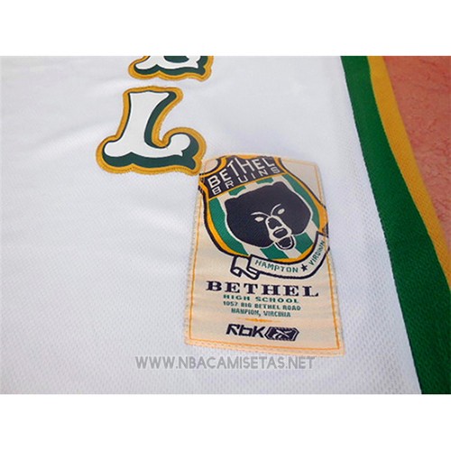 Camiseta Bethel Allen Iverson NO 3 Blanco
